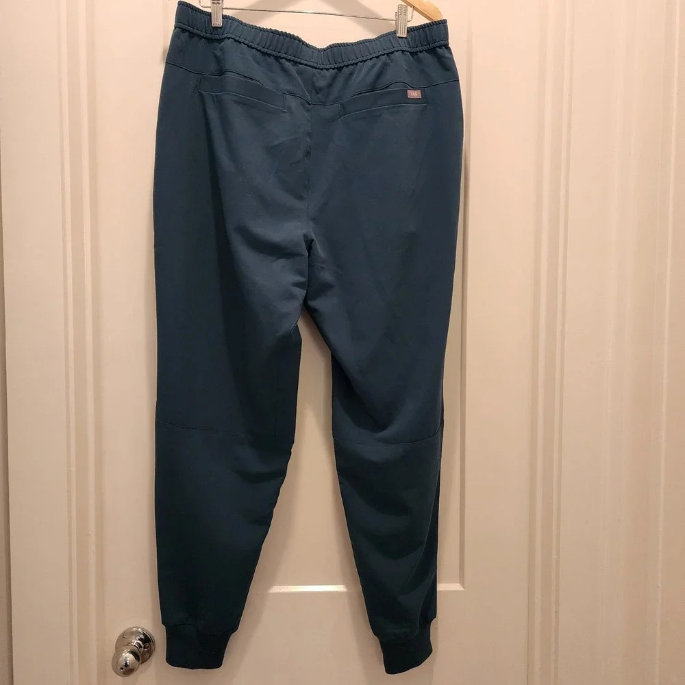 FIGS‎ Tansen Jogger Scrubs Pants XL Blue Green Teal Technical Collection Pockets